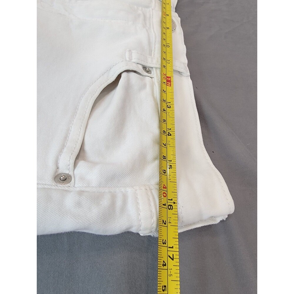 Gap 1969 True Skinny White Jeans Womens 29 Regular 8/12 Stretch Denim Ankle - Picture 2 of 10
